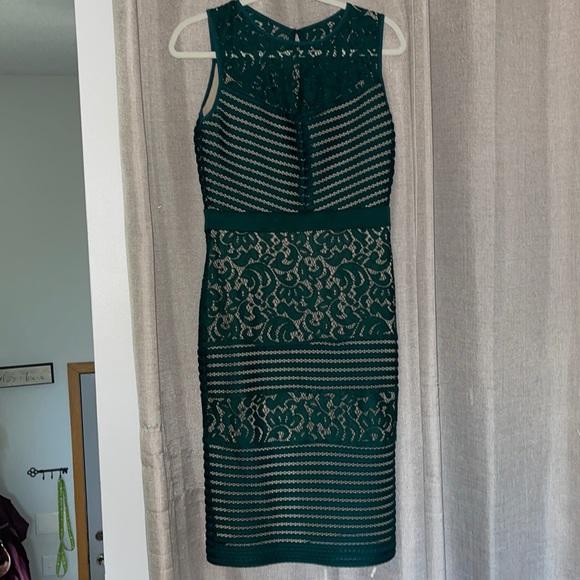 NWOT Gorgeous Green Lace Dress - Picture 1 of 7